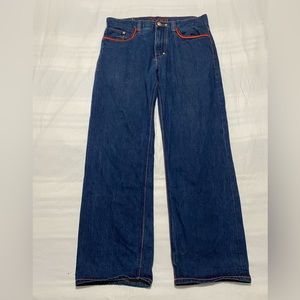 COOGI Country Club Men’s Blue Jean Size 36X34 Embroidered Patches